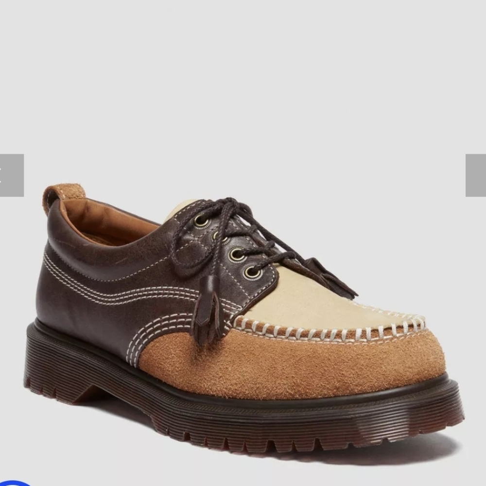 Dr. Martens Lowell Mixed Material Moc Toe Shoes SOLD OUT COMPLETELY❗️